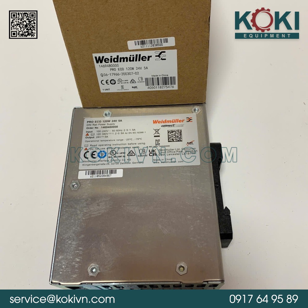 1469480000 Weidmuller | Bộ Nguồn 3 1469480000 Weidmuller | Bộ Nguồn