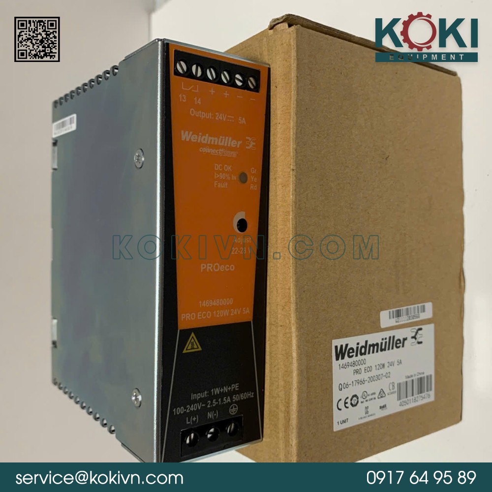 1469480000 Weidmuller | Bộ Nguồn 4 1469480000 Weidmuller | Bộ Nguồn - Ảnh 2