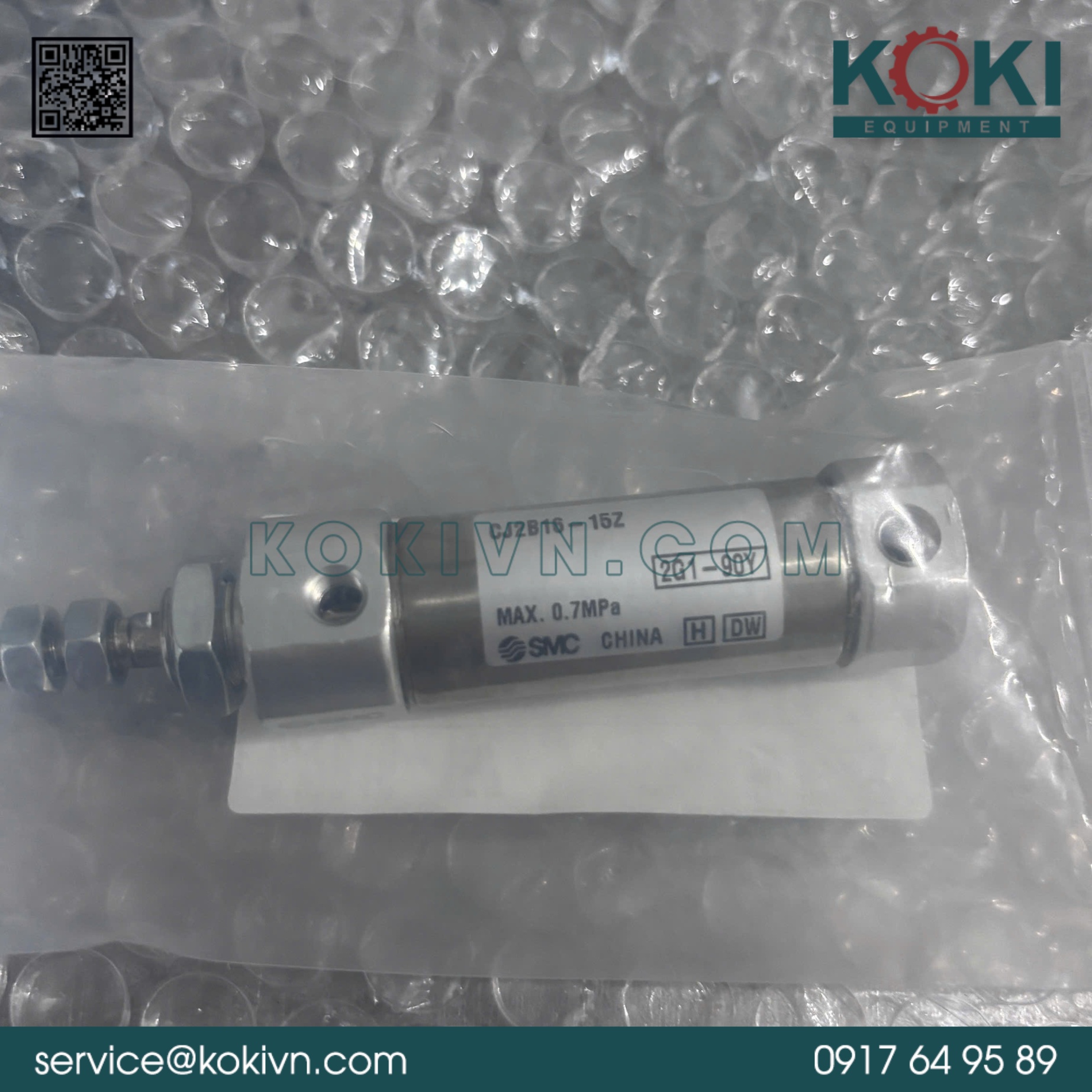 Xi lanh khí nén SMC CJ2B16-15Z 4 Xi lanh khí nén SMC CJ2B16-15Z - Ảnh 2