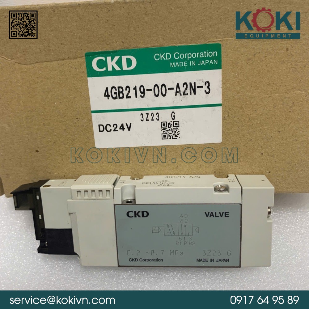 4GB219-00-A2N-3 CKD | Van Điện Từ Khí Nén 3 4GB219-00-A2N-3 CKD | Van Điện Từ Khí Nén