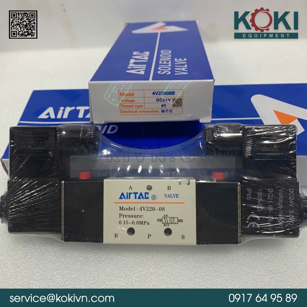 4V210-08B AIRTAC | Van Điện Từ Khí Nén 3 4V210-08B AIRTAC | Van Điện Từ Khí Nén