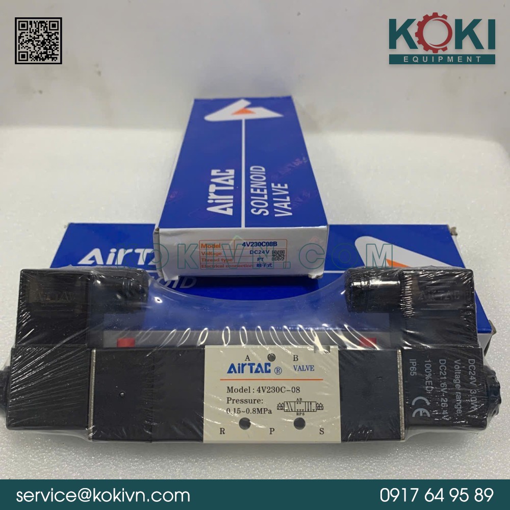 4V230C-08B AIRTAC | Van Điện Từ Khí Nén 3 4V230C-08B AIRTAC | Van Điện Từ Khí Nén