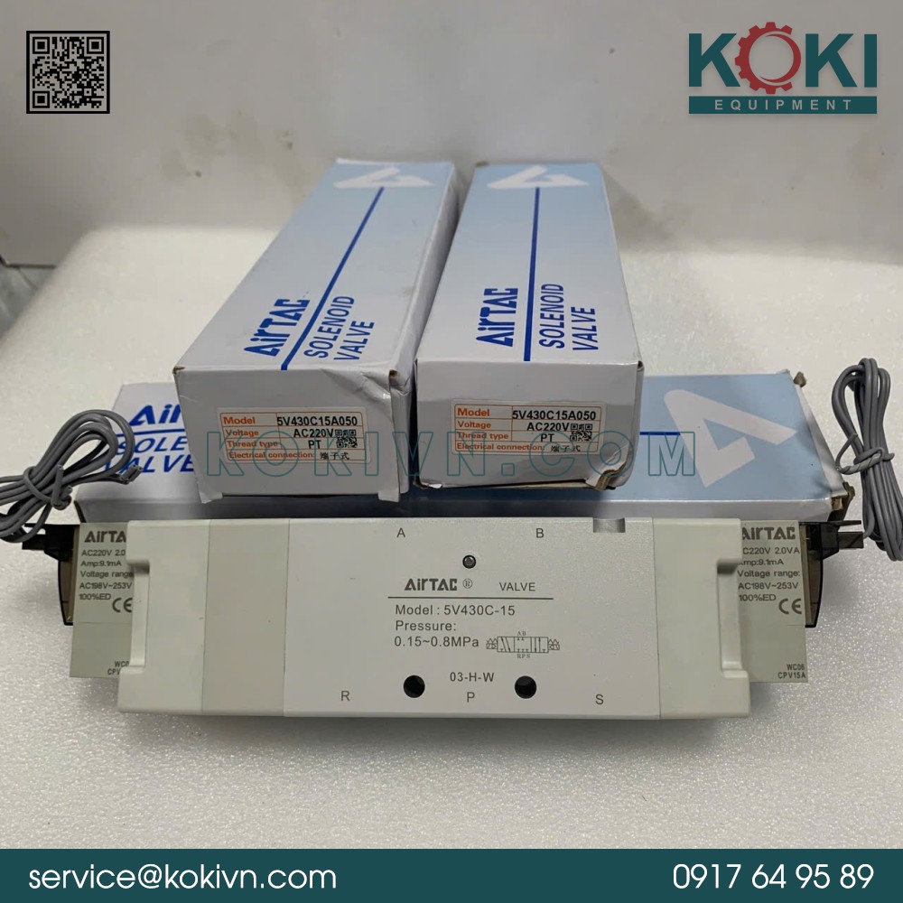 5V430C-15 AIRTAC | Van Điện Từ 3 5V430C-15 AIRTAC | Van Điện Từ