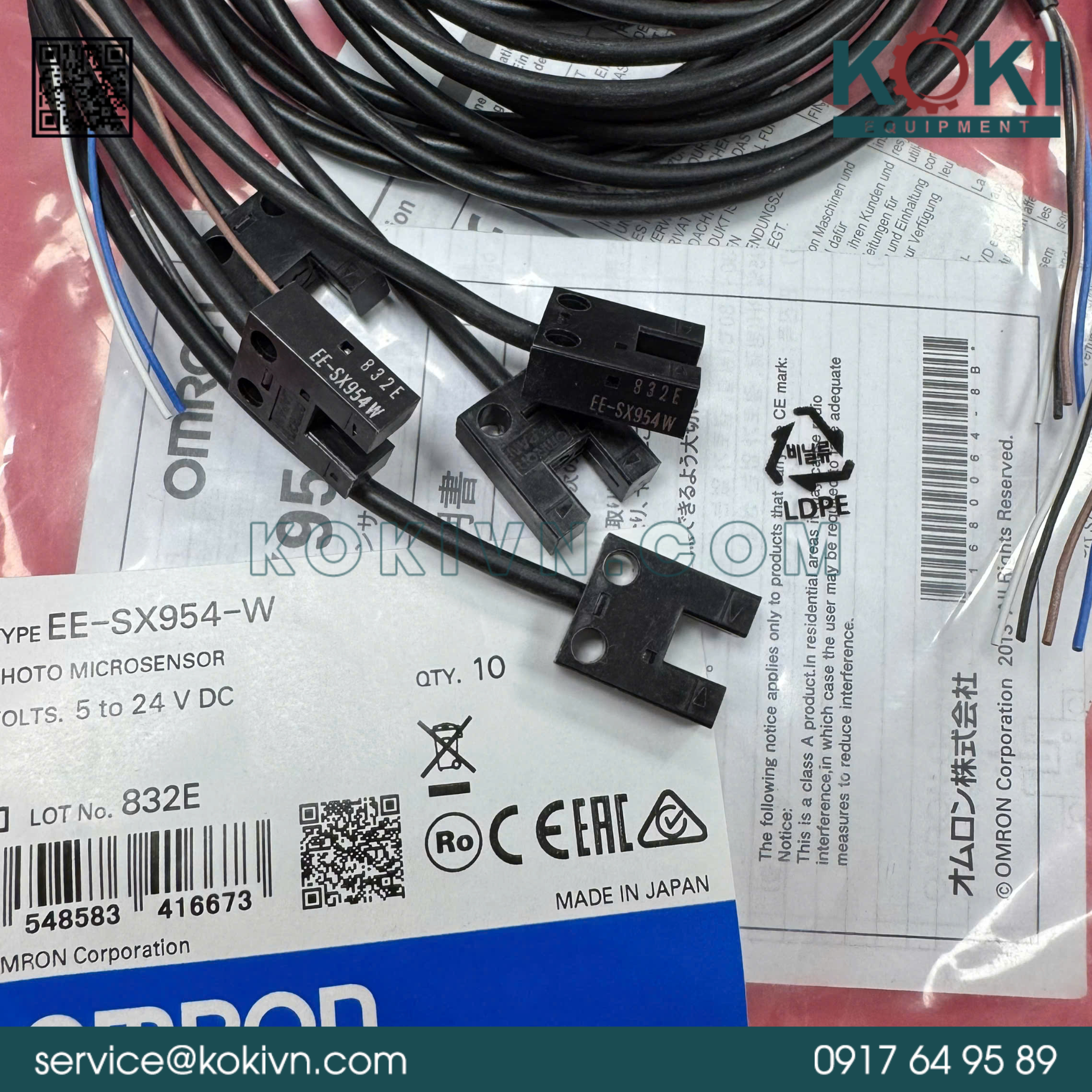 Cảm biến Omron EE-SX954-W 3 Cảm biến Omron EE-SX954-W