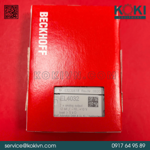 Phân phối module EtherCAT Terminal Beckhoff EL4032 giá cạnh tranh nhất thị trường. Hàng sẵn kho, bảo hành chính hãng 12 tháng, hỗ trợ kỹ thuật tận tình. Click nhận báo giá ngay!