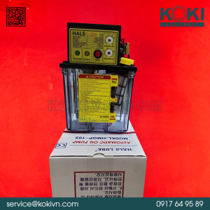 Phân phối bơm dầu bôi trơn tự động Hansung HALS HMGP-150 (150N/150M) dùng cho máy CNC. Dung tích lớn, áp suất ổn định, bảo vệ băng máy tối ưu. Hàng có sẵn!