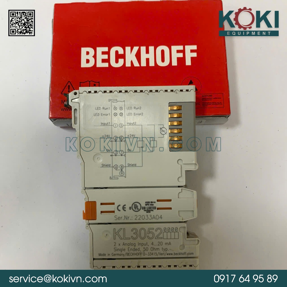 KL3052 BECKHOFF | Mô Đun Công Nghiệp 3 KL3052 BECKHOFF | Mô Đun Công Nghiệp