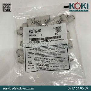 KQ2T06-00A SMC | Đầu Nối Khí Chữ T