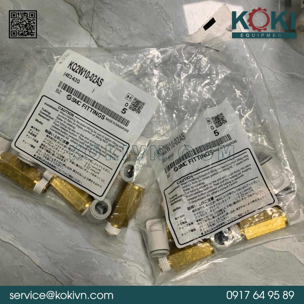 KQ2W10-02AS SMC | Đầu Nối 3 KQ2W10-02AS SMC | Đầu Nối