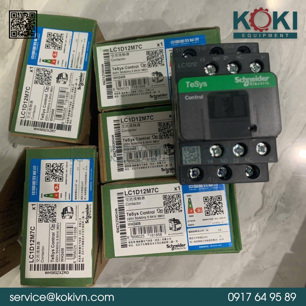 LC1D12M7C Schneider | Bộ Khởi Động Từ 3 LC1D12M7C Schneider | Bộ Khởi Động Từ