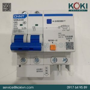 NXBLE-63 2P C63 30mA 6kA CHINT | CB Chống Giật