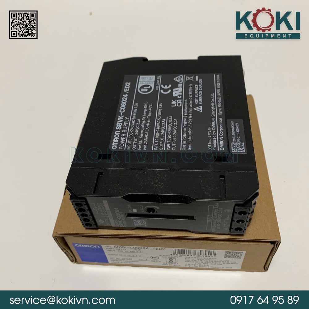 S8VK-C06024 Omron | Bộ Nguồn 3 S8VK-C06024 Omron | Bộ Nguồn