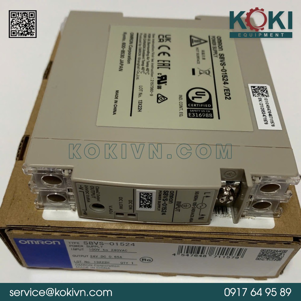 S8VS-01524 Omron | Bộ Nguồn 3 S8VS-01524 Omron | Bộ Nguồn