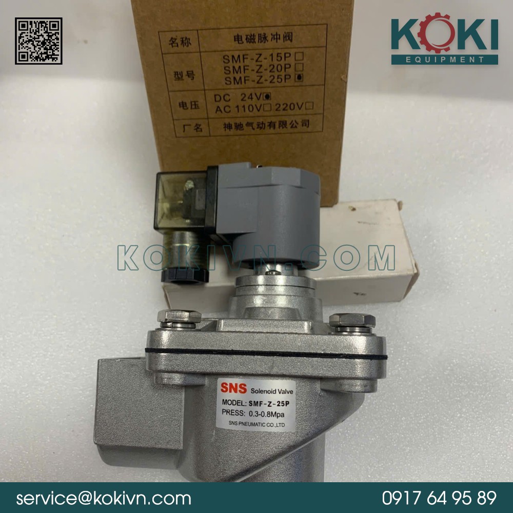 SMF-Z-25P SNS | Van Điện Từ Xung 3 SMF-Z-25P SNS | Van Điện Từ Xung