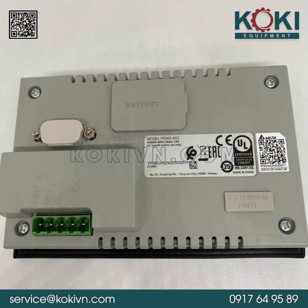 TP04G-AS2 Delta | Bảng Điều Khiển HMI 4 TP04G-AS2 Delta | Bảng Điều Khiển HMI - Ảnh 2