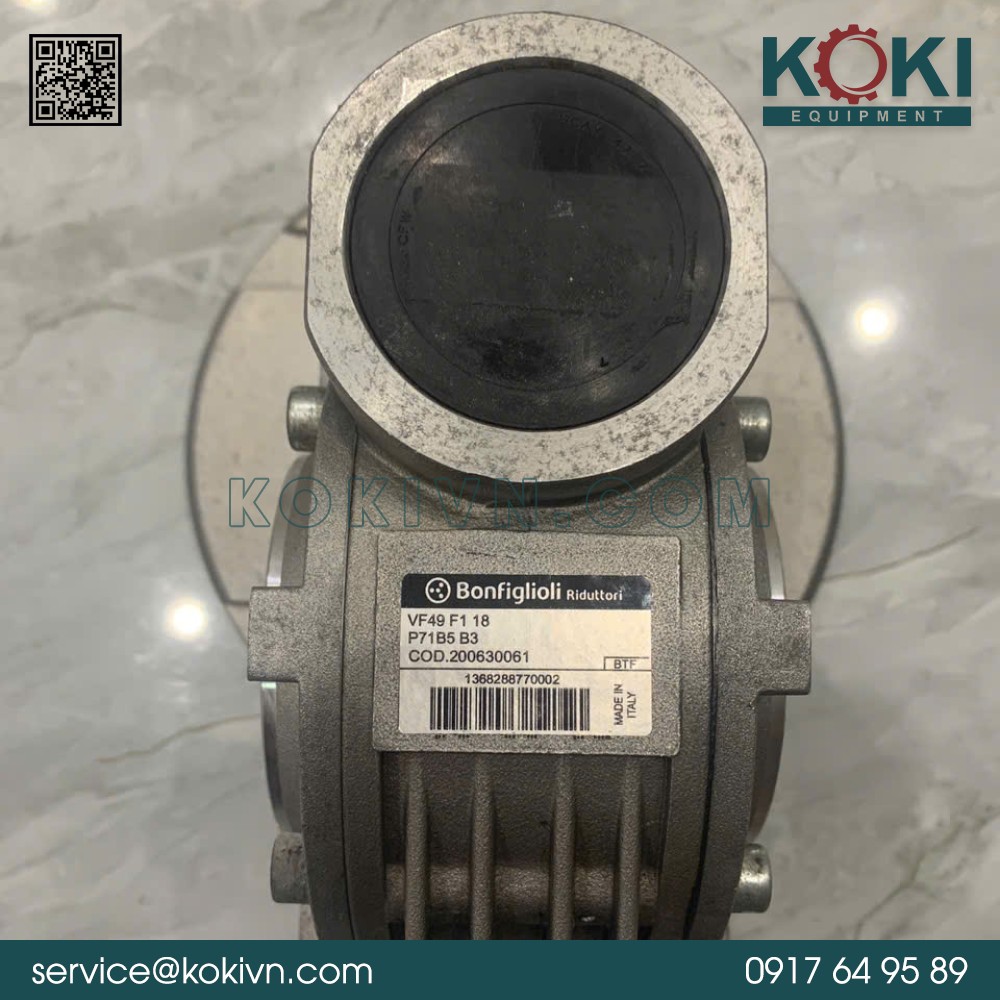 VF49 F1 18 P71B5 B3 Bonfiglioli | Hộp Số Trục Vít 3 VF49 F1 18 P71B5 B3 Bonfiglioli | Hộp Số Trục Vít